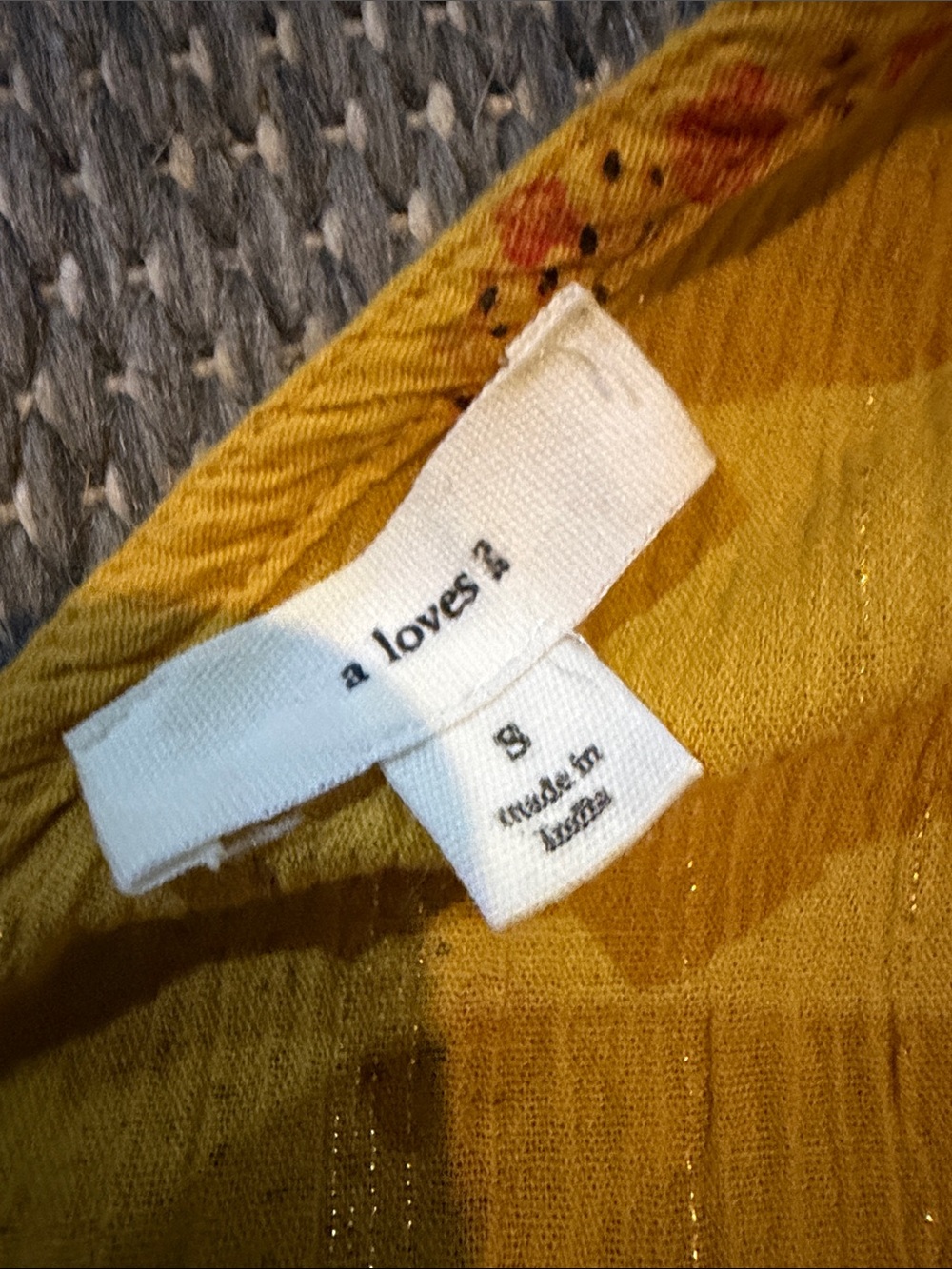 Boho Mustard Floral Tiered Maxi Dress with Ruffle Straps - Picture 3 of 3
